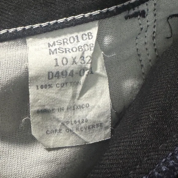 Vintage Wrangler Jeans Womens 10x32 Black Made USA High Rise Tapered Fit Western - Picture 5 of 6